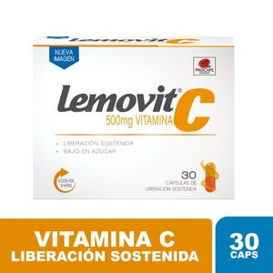 Lemovit 500mg Liberacion Sostenida X 30 Capsulas