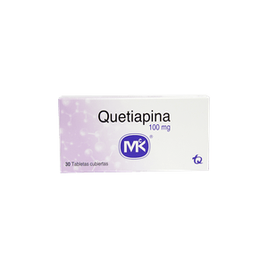 Quetiapina Mk 100Mg Caja X 30 Tabletas Cubiertas