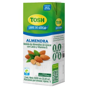 Bebida Tosh Almendra Libre De azúcar X 1000g X 12Und