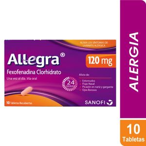 Allegra 120Mg Caja X 10 Tabletas