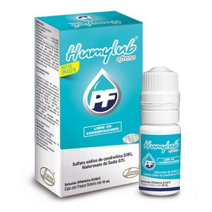 Humylub Ofteno Pf 0.18%/0.1 % Frasco X 10Ml