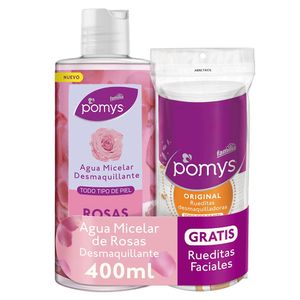 Oferta Agua Micelar Pomys Rosas 400Ml + Gratis Rueditas