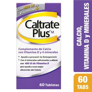 Caltrate Plus 400Ui X 60 Tabletas