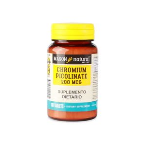 Chromium Picolinate 200mcg Frasco X 100 Tabletas