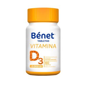 Vitamina D3 Benet X 60 Tabletas