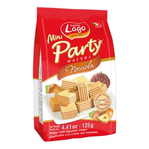 Galleta Lago Mini Party Wafers Avellanas X 125G