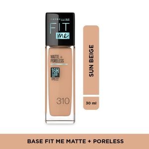 Base Líquida Maybelline Fit Me Matte Poreless  X 30Ml