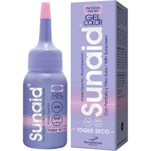 Base Sunaid Protector Solar Gel Piel Oscura X 30g