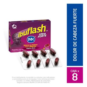 Ibuflash Ultra Forta Mk 400Mg Caja X 8 Capsulas Liquidas