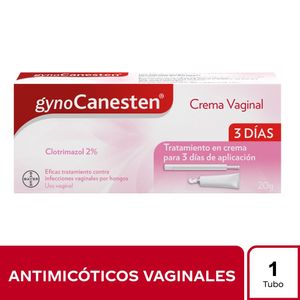 Gynocanesten Crema 3 Días Clotrimazol 2% Tubo X 20g