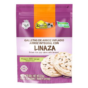 Galleta De Arroz Karavanzay Arroz Linaza X 60G