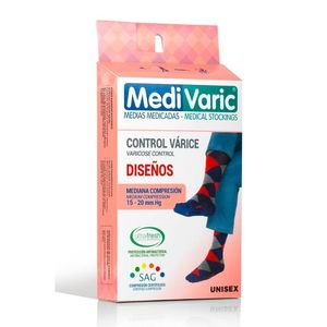 Calcetin Unisex Diseño Rombos 15-20 Medivaric