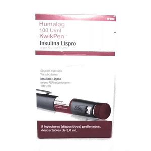 Humalog Kwik Pen Solucion Inyectable 100Ui/3Ml