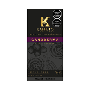 Chocolate Arandanos Kaffeto Ganoderma 70% X 80g
