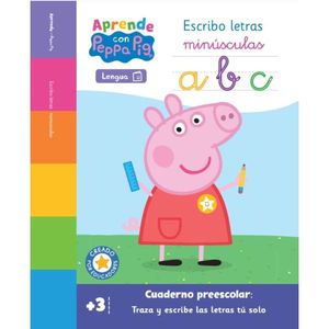 Libro Aprende Con Peppa Pig Escribo Letras minúsculas