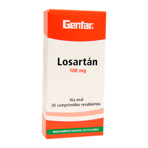 Losartan 100Mg X 30 Tabletas