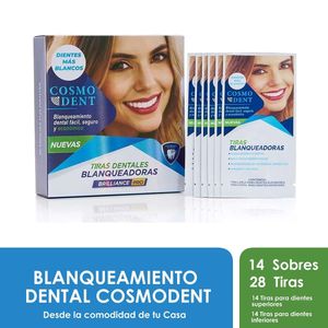 Tiras Dentales Blanqueadoras Cosmodent X 28Und