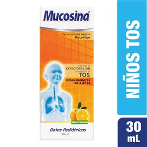 Mucosina Gotas Pediatricas Naranja X 30Ml