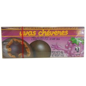 Uvas Cheveres Recubiertas De Chocolate 40Gr