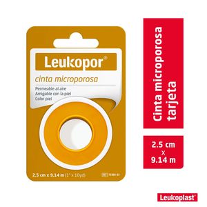 Leukopor Esparadrapo Color Piel 2.5Cm X  9.14M