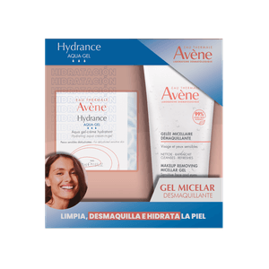 Kit Avene Crema Hydrance Aqua-Gel + Desmaquillantes