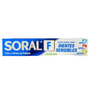 Crema Dental Soral F  Dientes Sensibles X 112g
