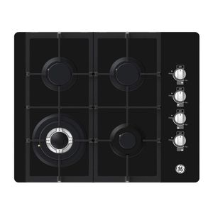Cubierta de Empotre a Gas 60 cm Vidrio Negro GE Appliances - CGG6025V1