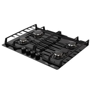Estufa de empotrar Challenger 65 cm 4 Puestos Gas Natural SQ6765 Negro