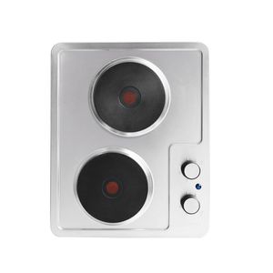 Estufa De Empotrar Challenger 35 cm 2 Puestos Eléctrica 220V SP 6270 Plateado
