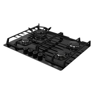 Estufa de Empotrar Challenger 65 cm 4 Puestos Gas Natural SQ6767 Negro