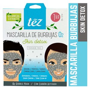 Mascarilla Facial Tez Burbujas Carbon Activado X 20G