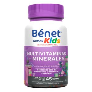 Gomas Kids Benet Multivitaminas + Minerales X 45Und