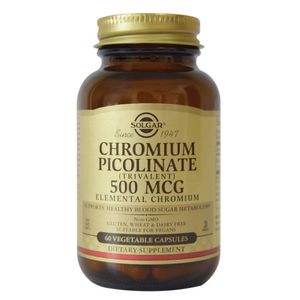 Chromium Picolinate 500Mcg Solgar X 60 Capsulas