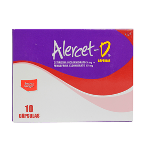 Alercet D 5Mg/15Mg X 10 Capsulas